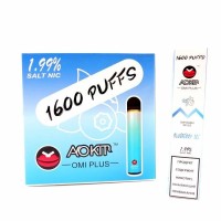 ЧЕРНИКА ЛЕД AOKM Omi plus 1600 затяжек 1,99% nic Оригинал Одноразовая электронная сигарета купить