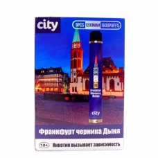 ФРАНКФУРТ ЧЕРНИКА ДЫНЯ City 1600 затяжек Одноразовая электронная сигарета купить
