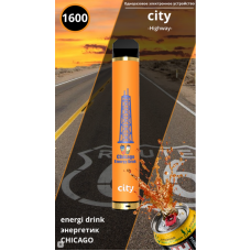 ЧИКАГО ЭНЕРГЕТИК City 1600 затяжек Одноразовая электронная сигарета купить