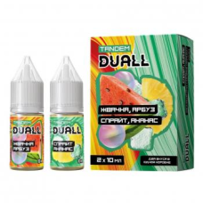 Жидкость DUALL TANDEM Hard Жвачка и Арбуз / Спрайт и Ананас (20 мг/2*10 мл) Жидкость DUALL TANDEM Hard Жвачка и Арбуз / Спрайт и Ананас (20 мг/2*10 мл)
