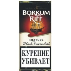 ТАБАК ТРУБОЧНЫЙ BORKUM RIFF BLACK CAVENDISH (40 Г)